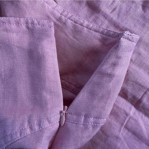 Free People Higher Ground Linen Mini Skirt Women’s Small Pink Flare - Picture 10 of 10